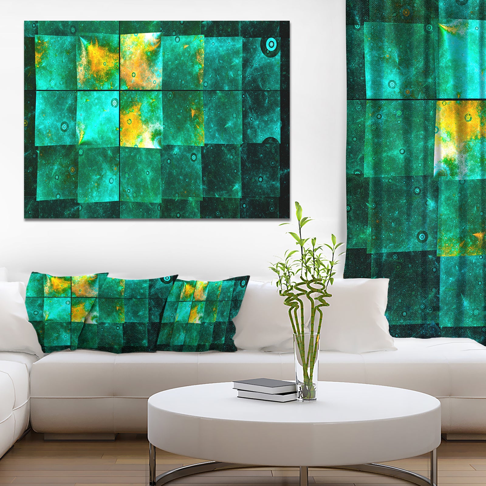 Astrological Space Map'Extra Large Abstract Canvas Art Print