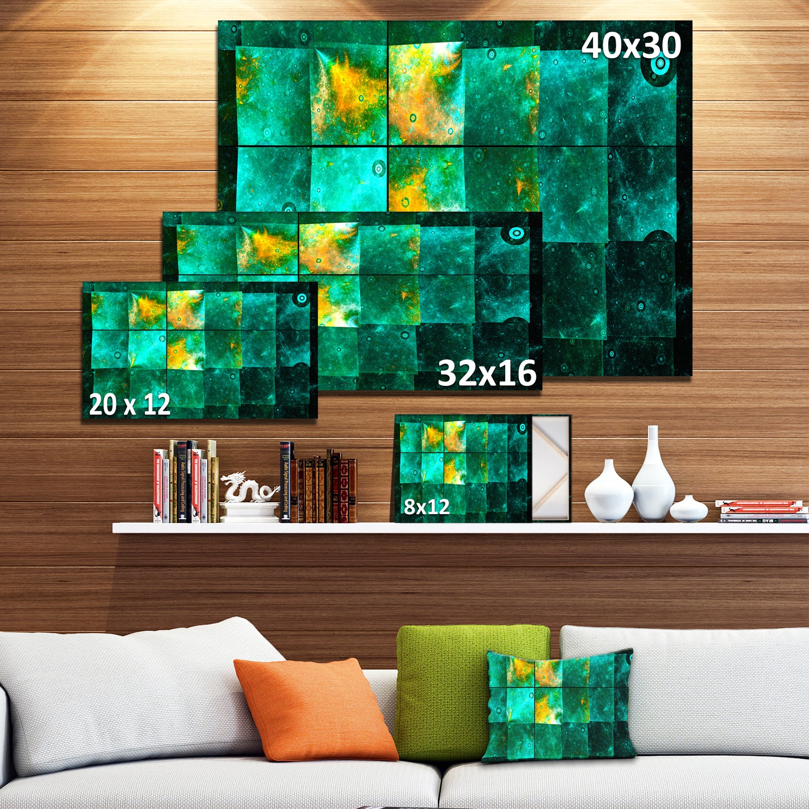 Astrological Space Map'Extra Large Abstract Canvas Art Print