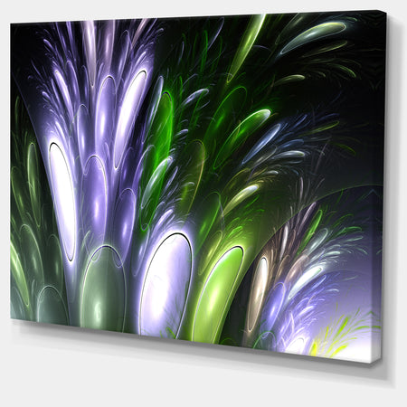 Mysterious Psychedelic Flower'Extra Large Abstract Canvas Art Print