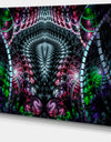 Strange Fractal Design on Black'Extra Large Abstract Canvas Art Print