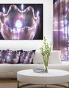 3D Surreal Purple Illustration - Abstract Wall Art on Canvas