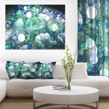 Colorful Molecules Fractal Design - Abstract Wall Art on Canvas