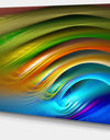 Colorful Fractal Water Ripples - Abstract Wall Art on Canvas