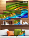 Colorful Fractal Water Ripples - Abstract Wall Art on Canvas