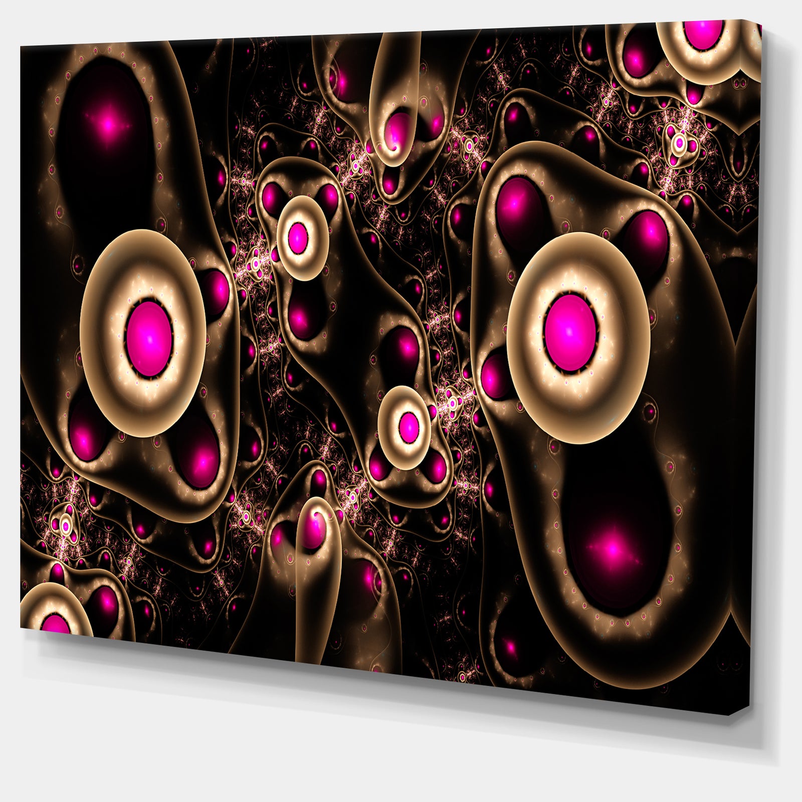 Purple 3D Surreal Abstract Design - Abstract Wall Art on Canvas