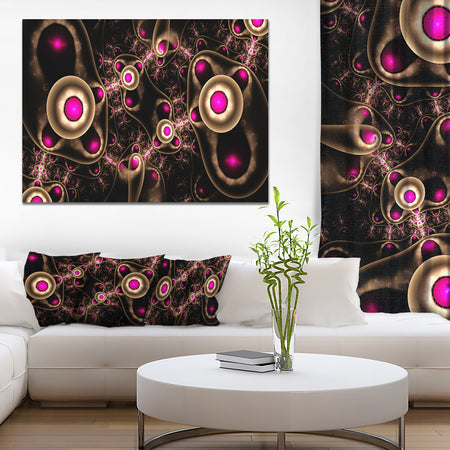Purple 3D Surreal Abstract Design - Abstract Wall Art on Canvas