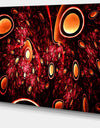 Red 3D Surreal Abstract Design - Abstract Wall Art on Canvas