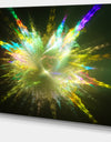 Fractal Explosion of Paint Drops - Abstract Wall Art on Canvas