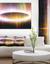 Large Oval of Northern Lights - Abstract Art on Canvas