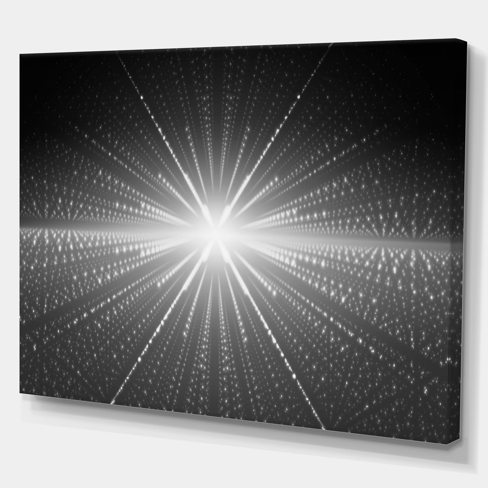 Glowing Star in Cosmic Galaxy'Extra Large Abstract Canvas Art Print