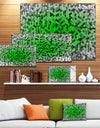 Random Elevated Green Hexagons'Extra Large Abstract Canvas Art Print