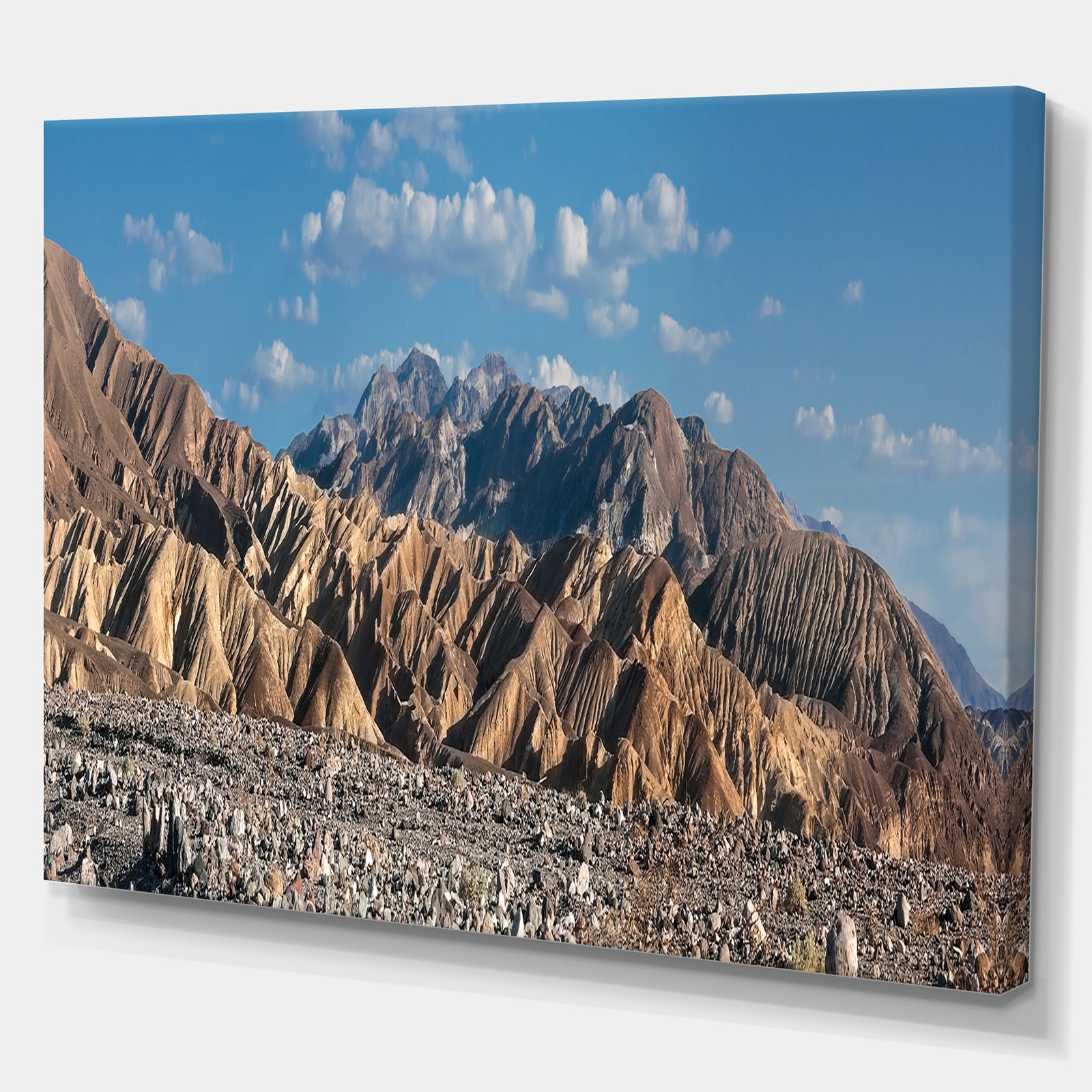 Beautiful Hills in Death Valley - Abstract Wall Art on Canvas