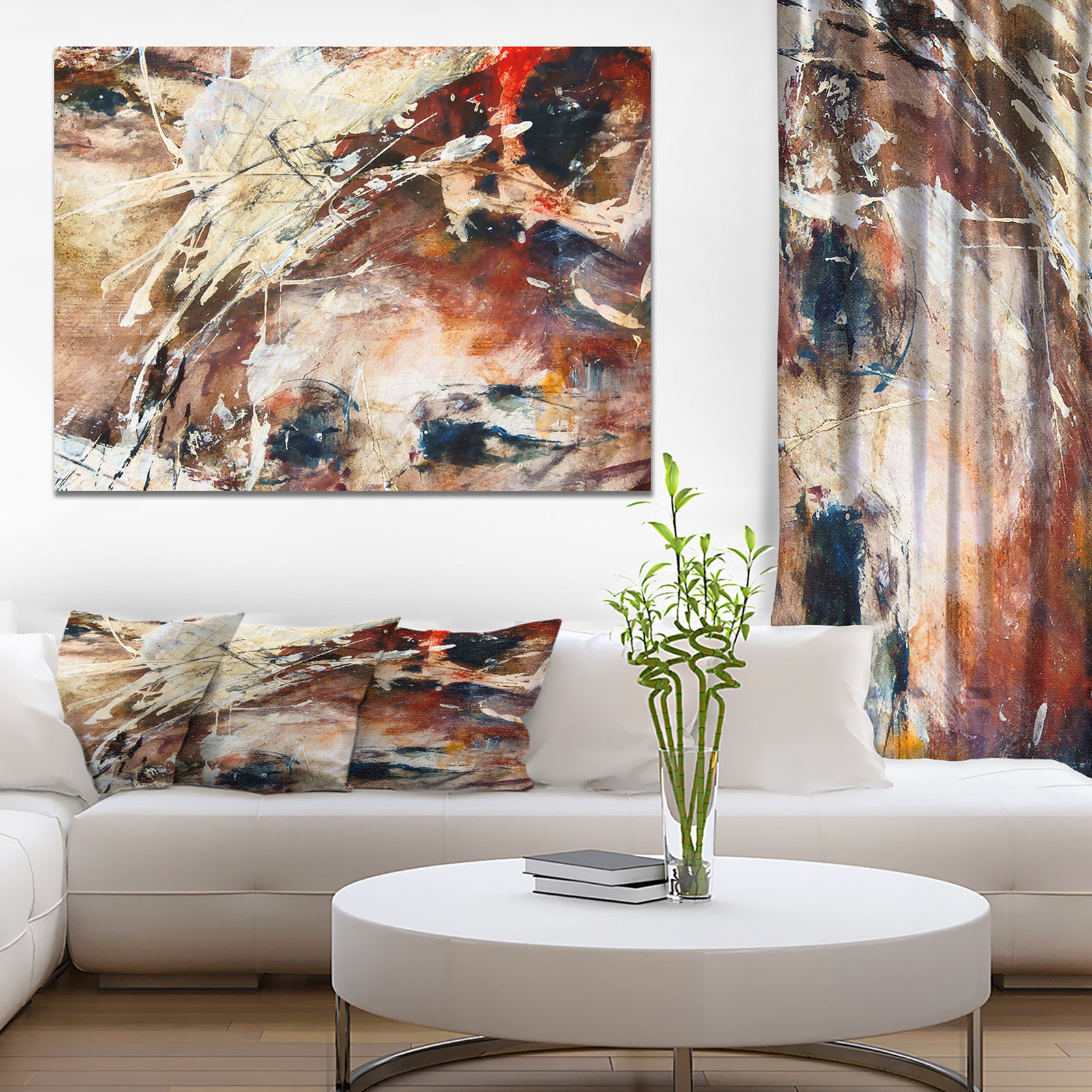 Eye abstract art - Contemporary Painting Print on Wrapped Canvas