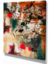 Abstract Spring motif - Floral Painting Print on Wrapped Canvas