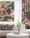 Pink flowers painting - Floral Painting Print on Wrapped Canvas