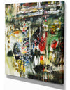 Under the windows painting - Contemporary Painting Print on Wrapped Canvas