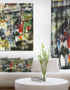 Under the windows painting - Contemporary Painting Print on Wrapped Canvas