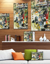 Under the windows painting - Contemporary Painting Print on Wrapped Canvas