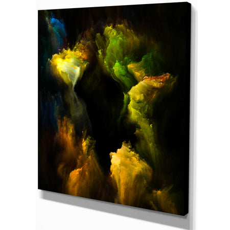 Elegance of Fractal Brush - Contemporary Art on wrapped Canvas