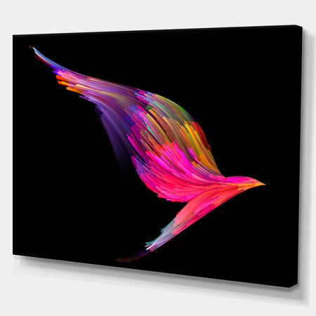 Flying Bird Design - Contemporary Art on wrapped Canvas
