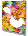 Virtual Paint - Abstract People Print on Wrapped Canvas