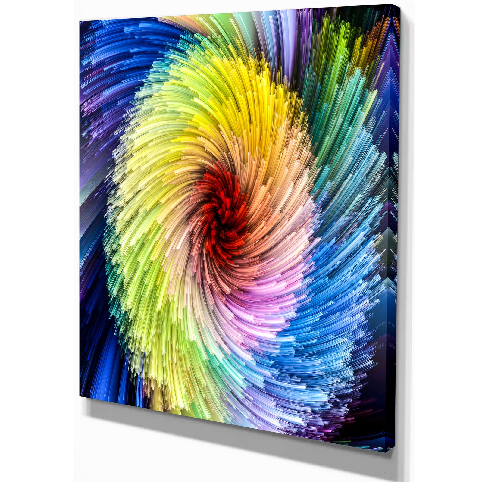 Virtual Vibrant Vortex - Contemporary Art on wrapped Canvas