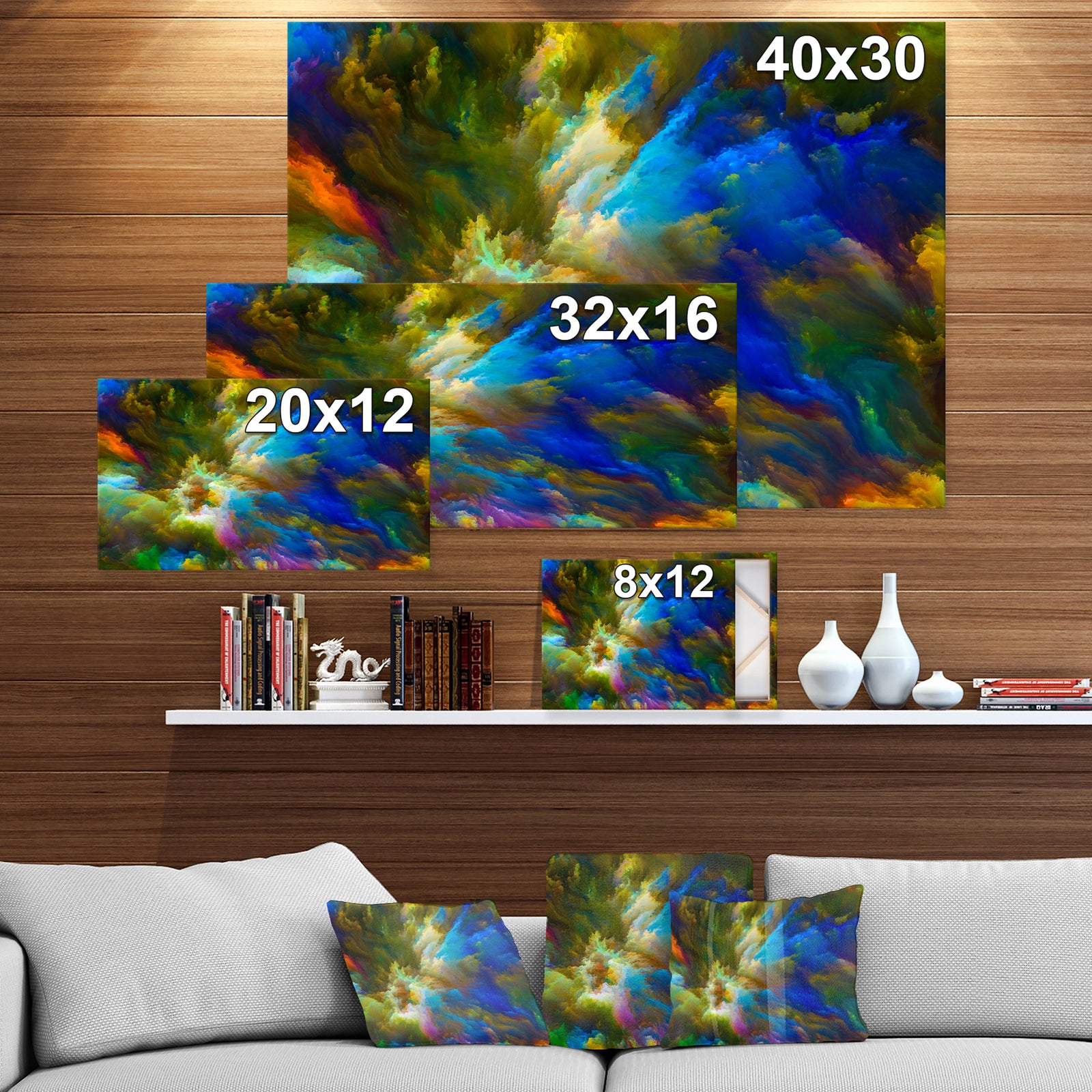 Elements of Virtual Canvas - Contemporary Art on wrapped Canvas
