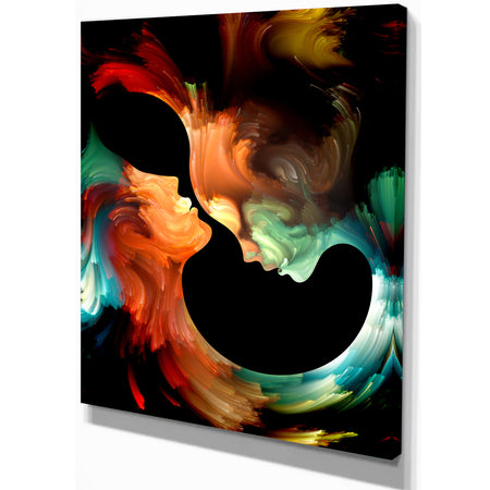 Realms of Paint - Abstract People Print on Wrapped Canvas