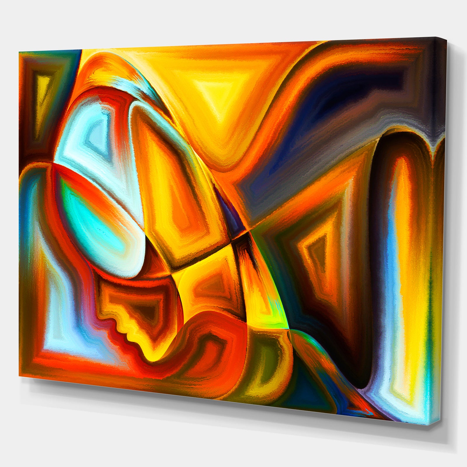 Lights of Passions - Abstract People Print on Wrapped Canvas