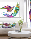 Bird Petals of Imagination - Digital Art on wrapped Canvas