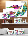 Bird Petals of Imagination - Digital Art on wrapped Canvas