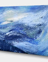 Blue blury abstract - Contemporary Painting Print on Wrapped Canvas