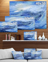 Blue blury abstract - Contemporary Painting Print on Wrapped Canvas