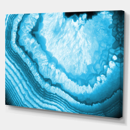 Large Blue agate - Contemporary Art on wrapped Canvas