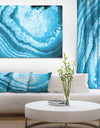 Large Blue agate - Contemporary Art on wrapped Canvas