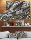 Abstract Gray and Black - Contemporary Painting Print on Wrapped Canvas