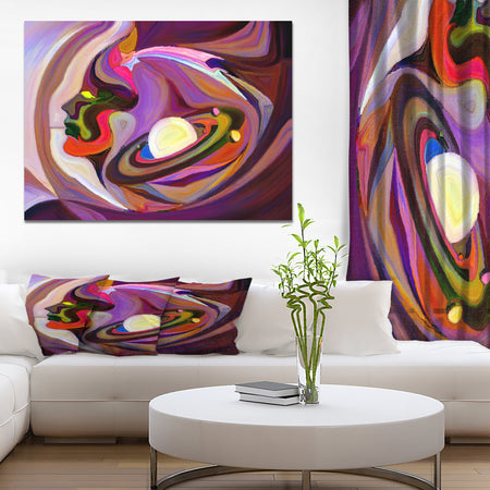 Realms of Color Division - Contemporary Painting Print on Wrapped Canvas