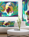 Color Division - Abstract Painting Print on Wrapped Canvas