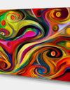 Abstract Shape Colorful Design series - Contemporary Art on wrapped Canvas