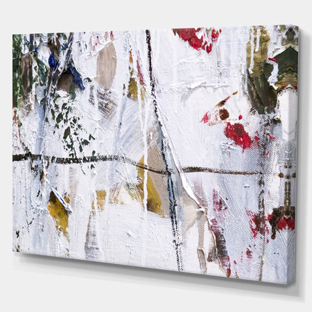 Abstract brushstrokes Painting - Contemporary Painting Print on Wrapped Canvas