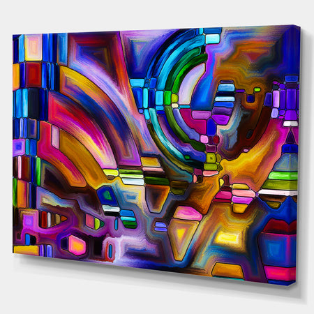 Virtual Color Division - Contemporary Art on wrapped Canvas