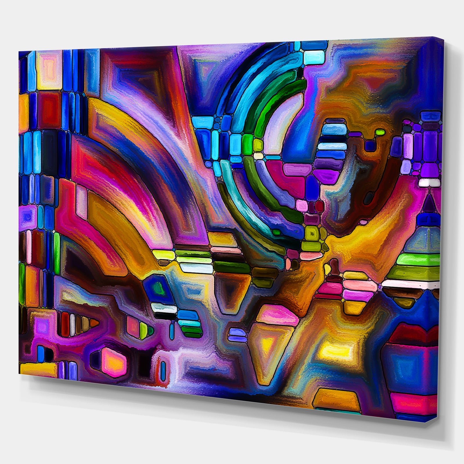 Virtual Color Division - Contemporary Art on wrapped Canvas