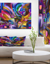 Virtual Color Division - Contemporary Art on wrapped Canvas