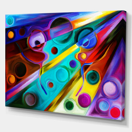 Colorful Design series - Contemporary Art on wrapped Canvas