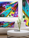 Colorful Design series - Contemporary Art on wrapped Canvas