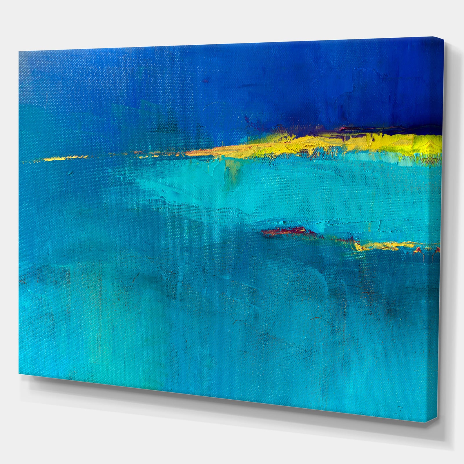 Colorful Abstract oil painting - Contemporary Painting Print on Wrapped Canvas