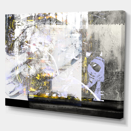Grunge Background - Contemporary Painting Print on Wrapped Canvas