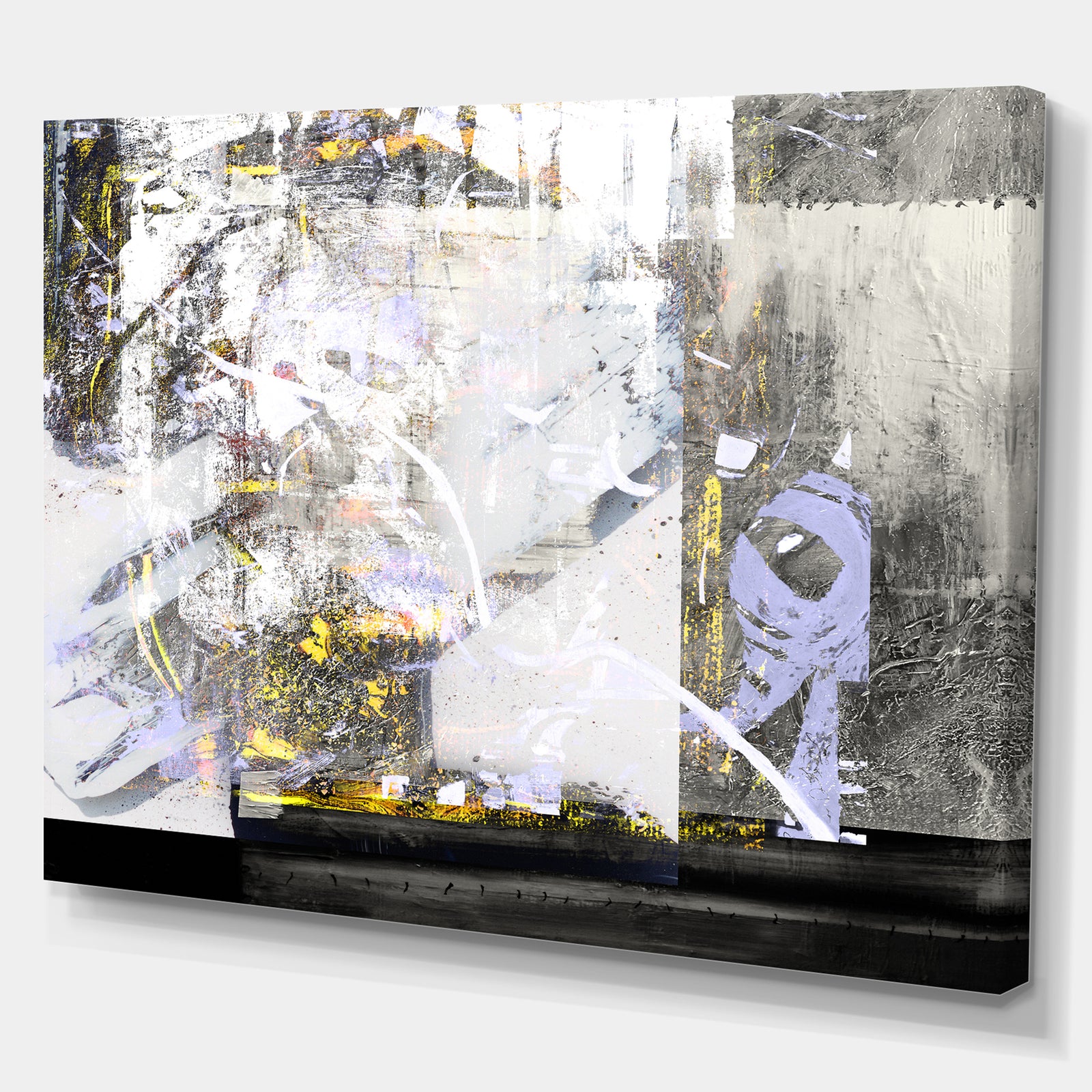 Grunge Background - Contemporary Painting Print on Wrapped Canvas