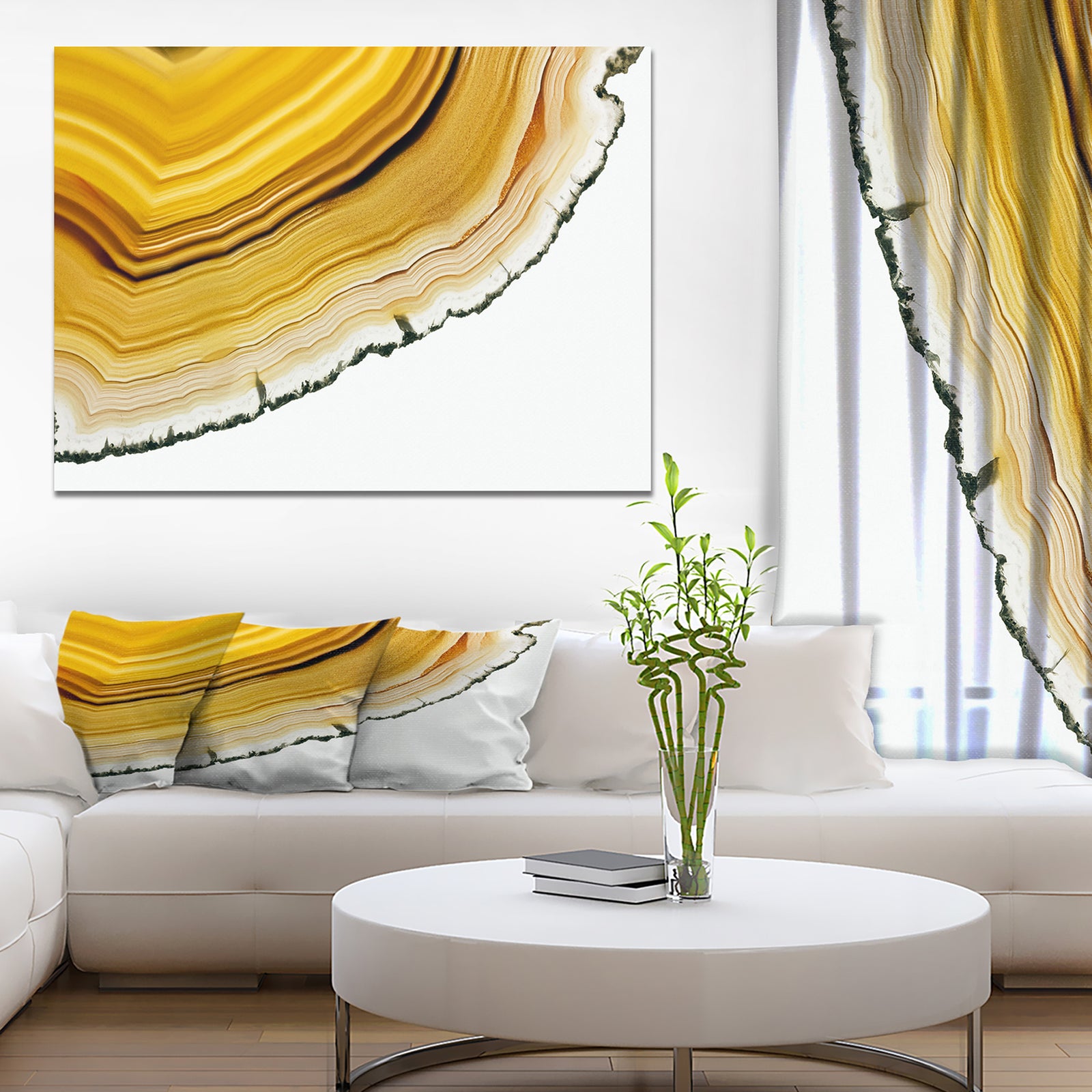 Precious Brown Agate - Stone Photographic on Wrapped Canvas