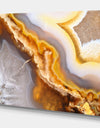 Natural brown agate at crystals - Stone Photographic on Wrapped Canvas